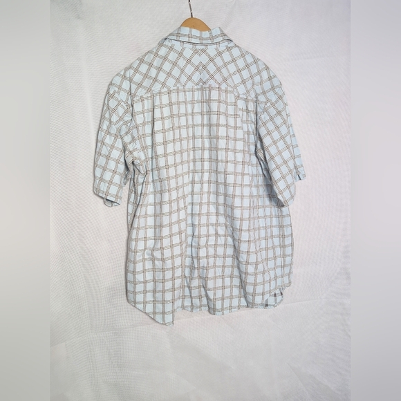 Men's Blue Windowpane Checkered Shirt By Sean John Sx XL - Picture 5 of 5